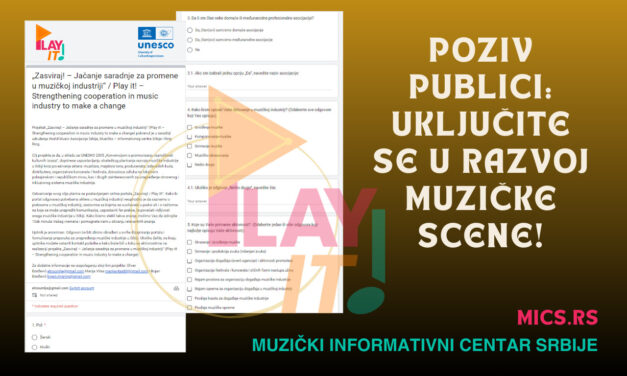Play It! poziva publiku: uključite se u razvoj muzičke scene!